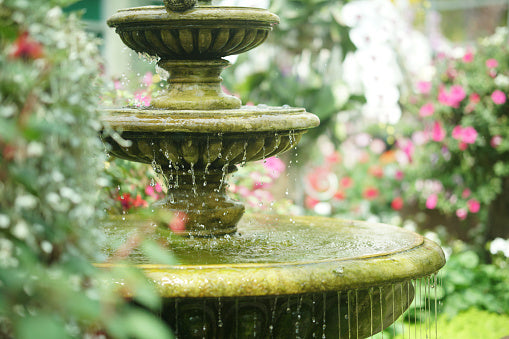 Marble Fountains for Hedges and Shrub Gardens