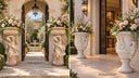 Classical Stone Planters for Architecture Led Gardens and Exteriors