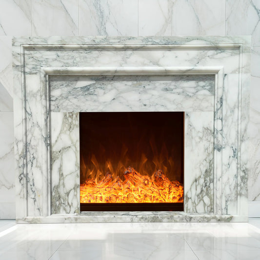 Arabescato Marble fireplace surround Italian