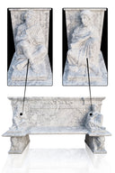 Carrara White Stone Bench For Sale