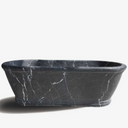 حوض استحمام حجري حمام رخام أسود