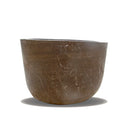 Deep japanese soaking tub with head rester Marblebee hand-carved from brown marble
