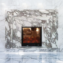Marble Fire Surround Italian Arabescato