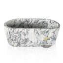 Marble Bath Tubs | Calacatta White Fluted Oval Soaking 70.87" Long