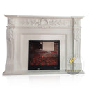 White Marble Fire Surround And Hearth 45" Height