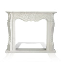 White Marble Gas Fireplace
