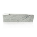 Floating Marble Sink with drawer 60 Inch Italy Carrara Marble