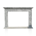 Large White Arabescato Marble Fireplace Mantel