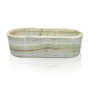 Green Onyx Translucent Oval Trough 70.87" Long