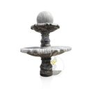 Rolling Marble Ball Fountain with Spherical Finial 78.7" Tall