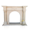Marble Hearth - Spanish Beige Marble 45" Tall