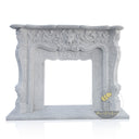 Large Marble Fireplace Surround 61" Tall