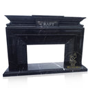 Black Marble Fireplace Mantel 55" Tall