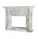 Italian Marble Fireplace Surround Volakas 56" Tall
