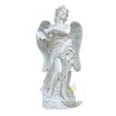 Marble sculpture for sale of White marble angel with scroll
