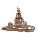 نافورة حديقة من طبقتين