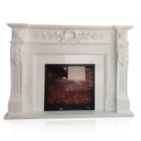 White Marble Fire Surround And Hearth 45" Height