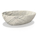 Milas Lilac Marble bathtub with wine holder