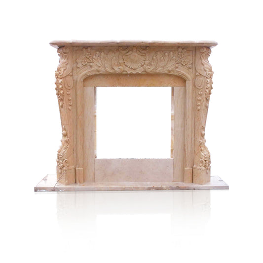 Fire Marble Hearth Hand-carved by Marblebee