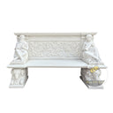 Banc de marbre de jardin de surface antique