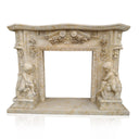 Limestone Fireplace mantel