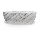 White Custom Carrara Marble Bath