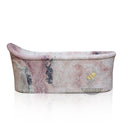 Pink Marble Bathtub 70.87" Long