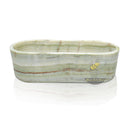 Green Onyx Translucent Oval Trough 70.87" Long