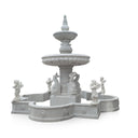 Large Outdoor Water Fountains with Dolphin & Angel Details 165" Tall