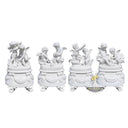 Marble statues for sale of Cherub Pair Playtime in White Marble