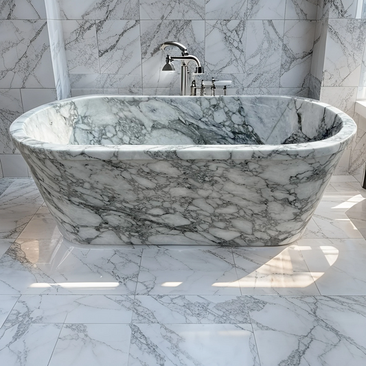Arabescato Luxury Marble Tub