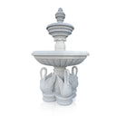 Large Bird Bath Fountain  82.6" Height with Swan statue