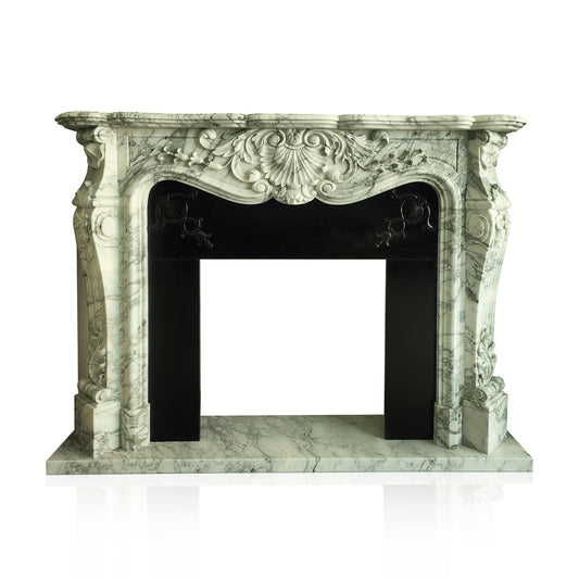 Arabescato Marble fireplace French Style