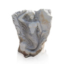 Hand-Carved Marble Relief of Mermaid