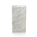 Modern pedestal marble sink made from Carrara White Marble