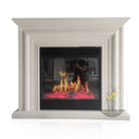White Marble Hearth 47" Tall