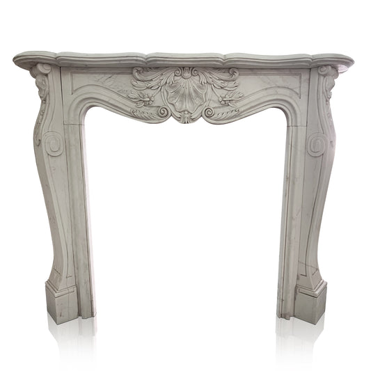 Beige French Marble Mantel