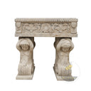 Large planters Black Limestone Figural Trough