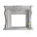 White Marble Fireplace Mantel 51" Height