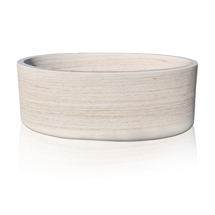 Cloudline White Marble Stone Soaking Tub