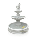 Large water fountain with Marble Cherub 82" Tall