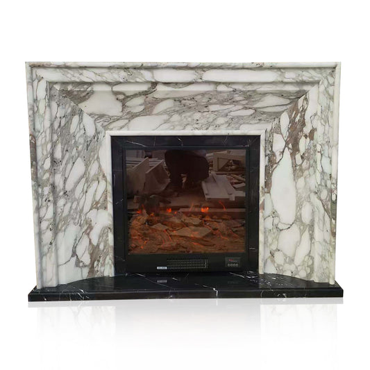 Italian Marble Arabescato Mantel Piece