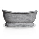 Custom Carrara White Marble tub with Pedestal