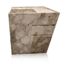 Freestanding Marble Vanity Sink With Drawer - Breccia Oniciata Marble