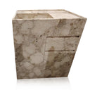 Freestanding Marble Vanity Sink With Drawer - Breccia Oniciata Marble