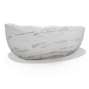 White Marble Bathtub Unique Design