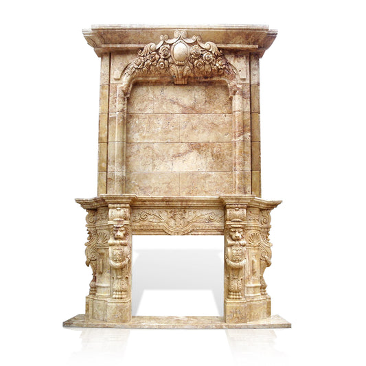 Marble Fireplace Wall