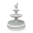 Large water fountain with Marble Cherub 82" Tall