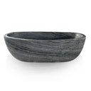 Solid Marble Bathtub | Ancient Wood Grain Marble Oval 70.87" Long