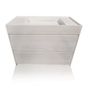 Premium Marble Vanity with Drawer and Sink - Italy Duna White Marble